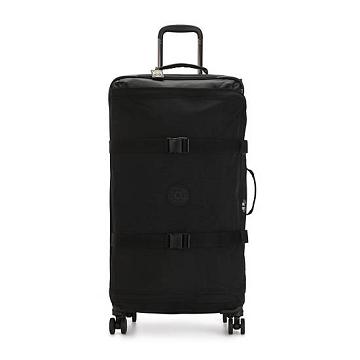 Kipling Spontaneous Large Rolling Koffers Zwart | BE 1746ZU